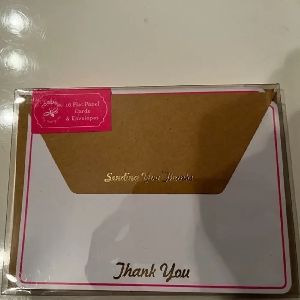 Thank You Cards & Envelopes by Roobee (16 cards) h/cards/specific occasions